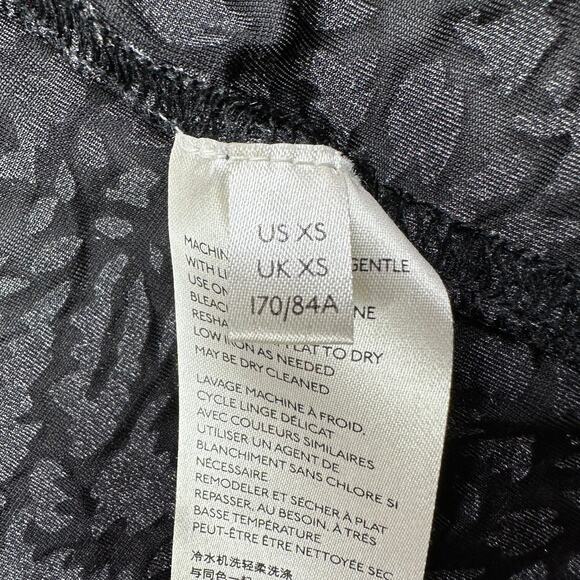 We the Free Top Womens XS Black Teddy Cheetah Burnout Velvet Edgy Contemporary - Picture 6 of 11